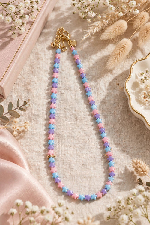 Pastel Star Phone Charm – Beaded Star Phone Strap Wristlet, Cute Phone Chain